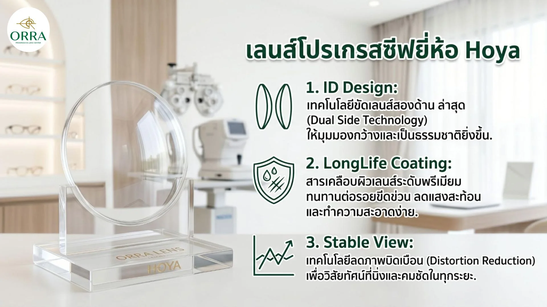 hoya progressive lens selection guide เลนส์โปรเกรสซีฟยี่ห้อ HOYA จาก ORRA